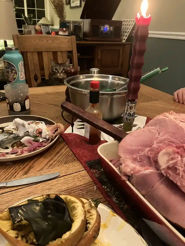 I can indulge in a little ham, just this once!