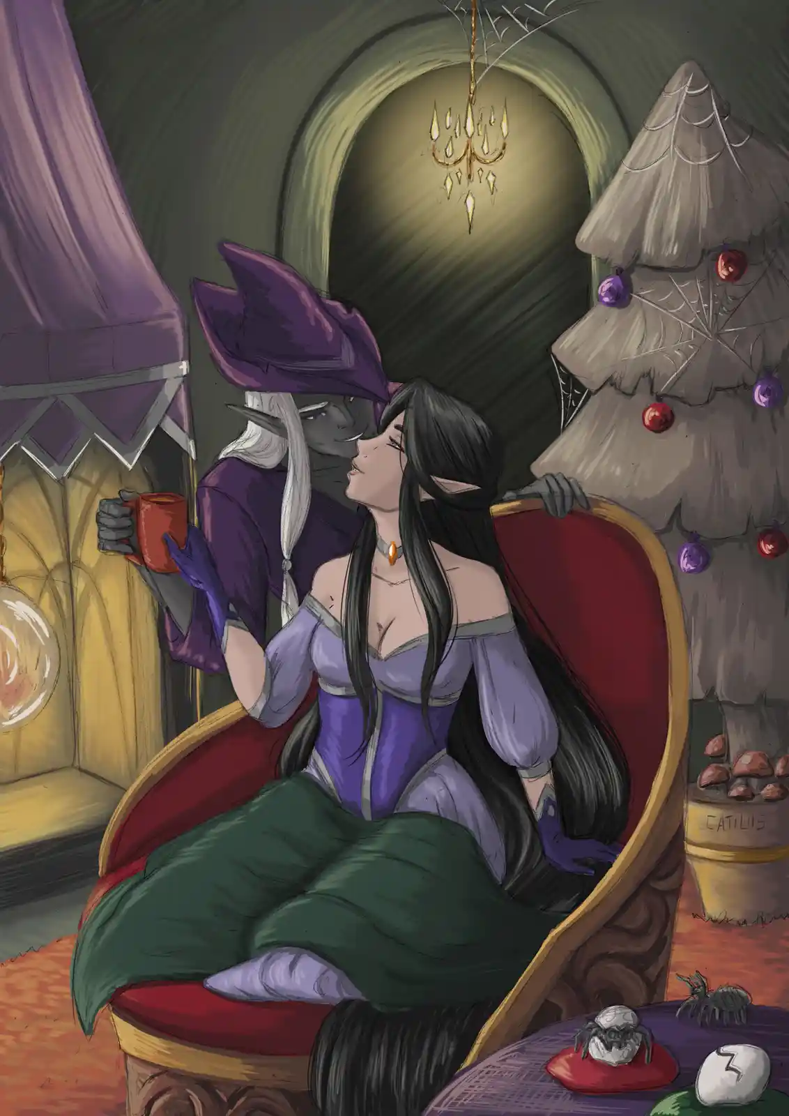 Oriel and Venthir’s Enchanting Spidermas Adventure – A D&D Love Story