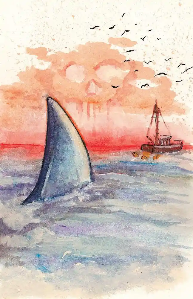 Sketch 27 of 31: The Iconic Jaws in Art
