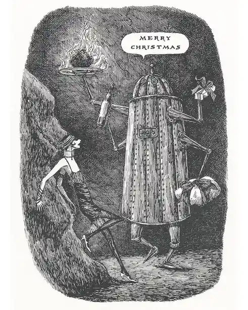 What Were You Expecting from Edward Gorey? A Typical Christmas Card?