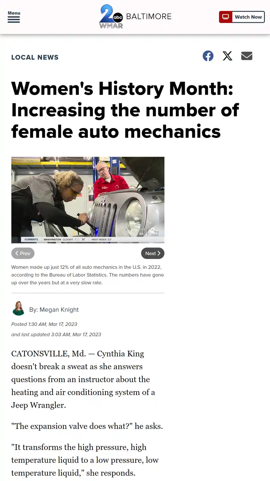 When someone criticizes a video featuring two talented female mechanics