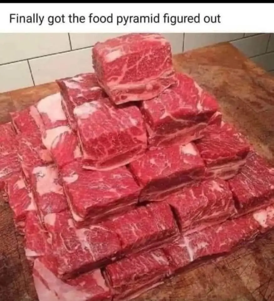 The Food Pyramid: A Hilariously Literal Interpretation