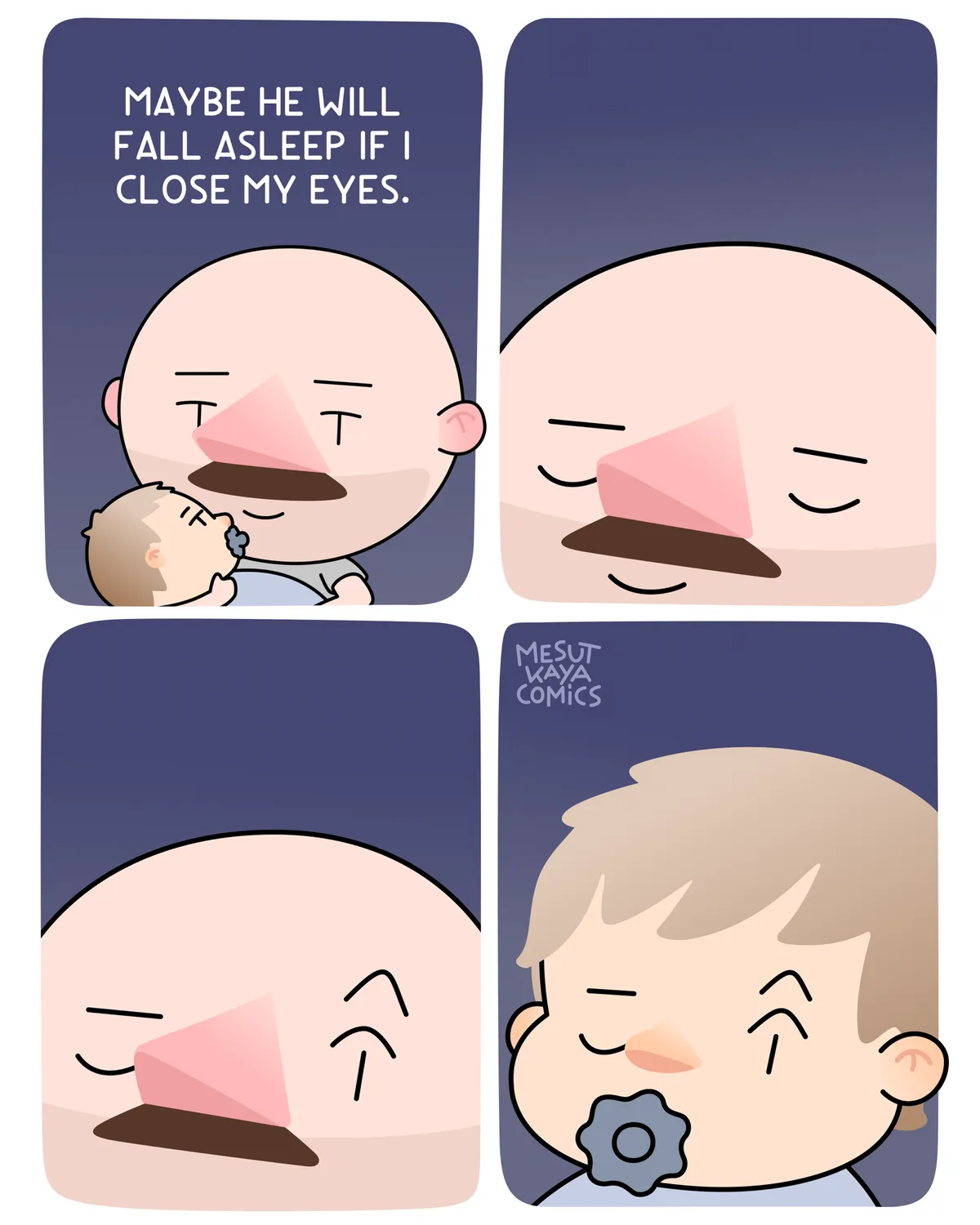 A Moment of Serenity with Eyes Closed
