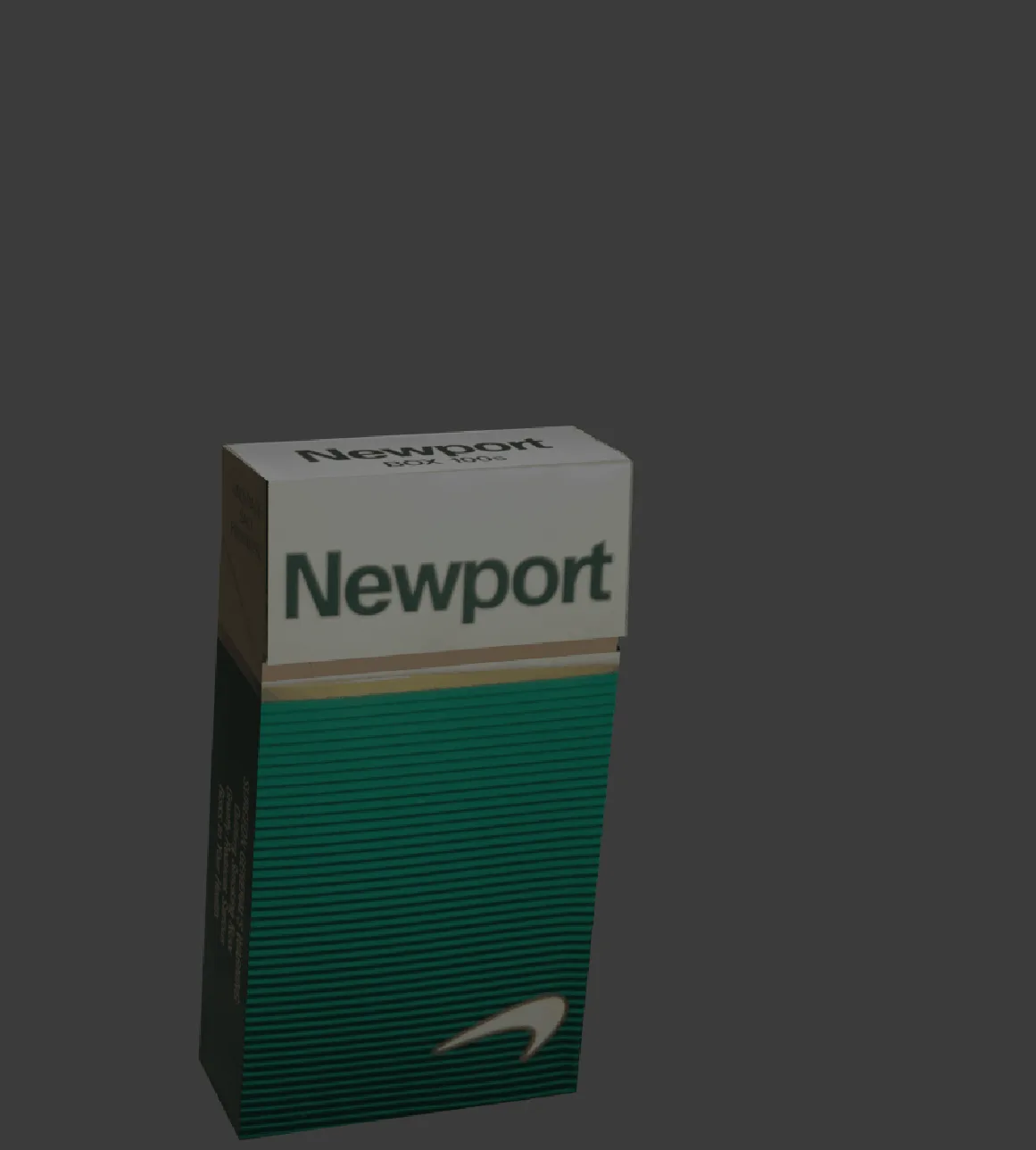 The image displays three panels showing a green and white Newport cigarette pack. In the first panel, the pack is closed. In…
