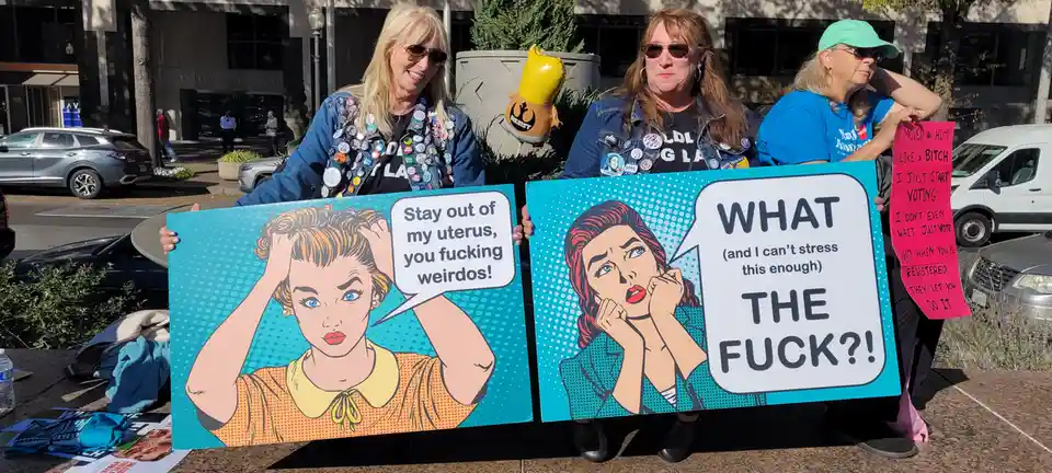 Empowered Women Rallying at the Washington DC Women's March
