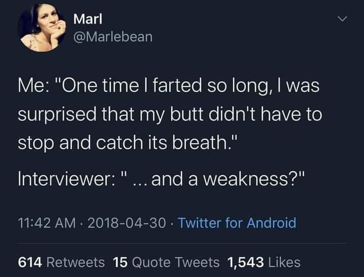 A screenshot of a Twitter post by user Marl (@Marlebean) from April 30, 2018, showing a humorous exchange where the user…