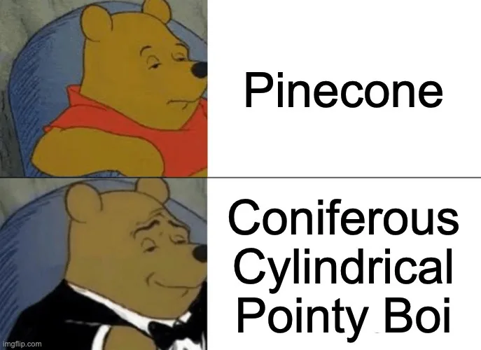 The image is a two-panel meme featuring Winnie the Pooh. In the top panel, he looks bored or unimpressed while wearing a red…