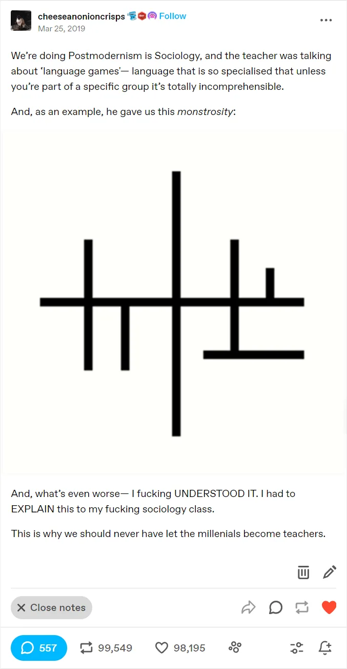 The image displays a black-and-white abstract pattern of intersecting vertical and horizontal lines resembling a complex…