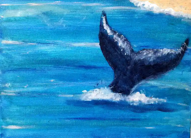 A Whale's Journey Through the Sea