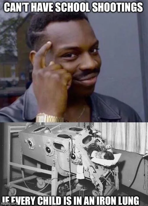 The image is a two-panel meme. The top panel shows a Black man with a smug expression, touching his temple with his index…