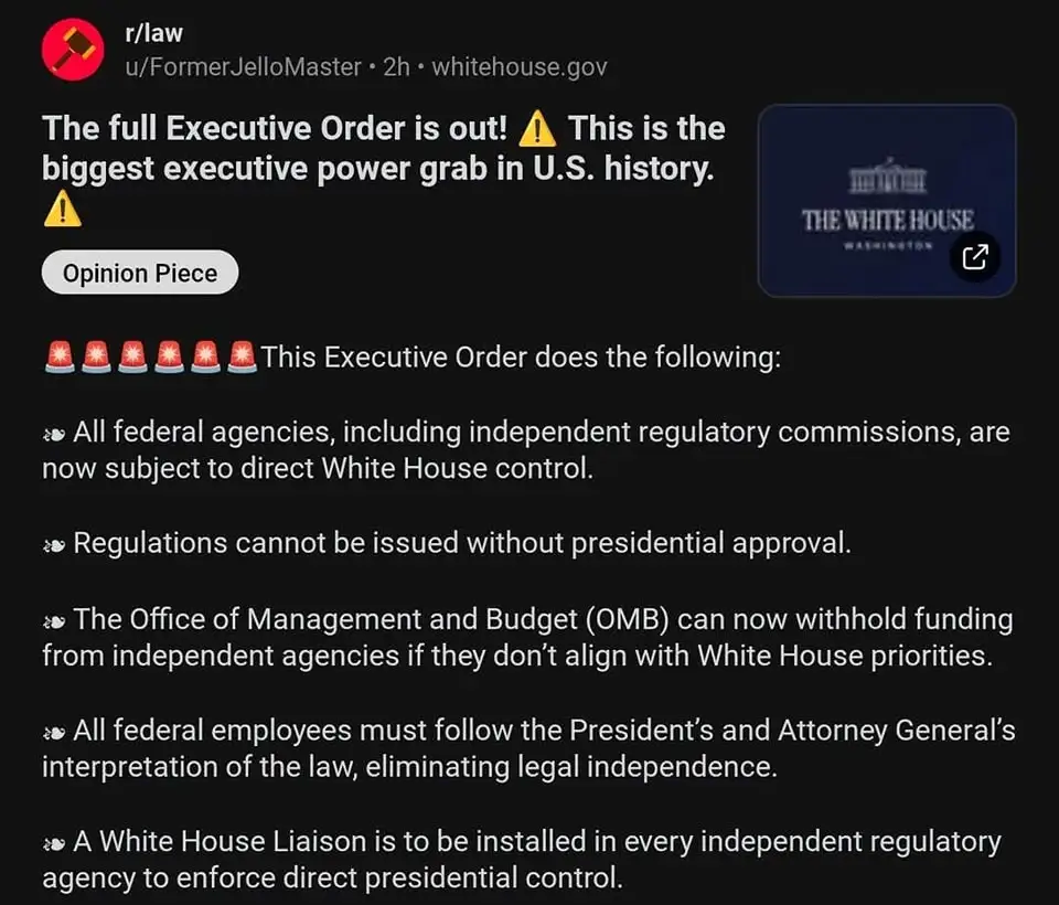Welcome to Our New Dictatorship