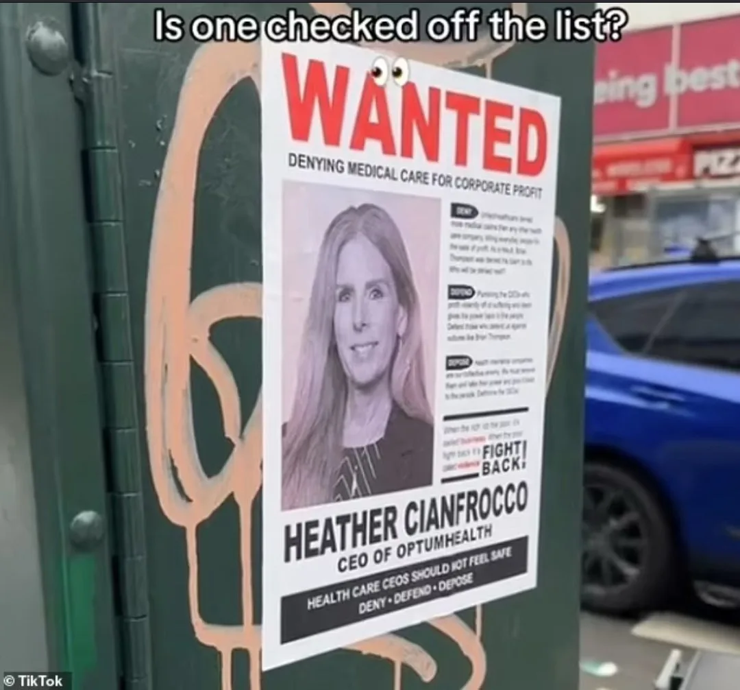 Wanted posters for CEOs are popping up all over NYC!