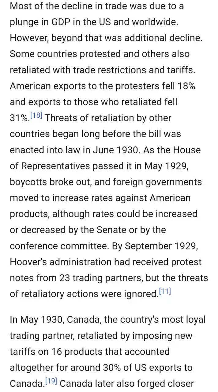 The image displays a block of black text on a white background, detailing historical economic events from the 1920s and…