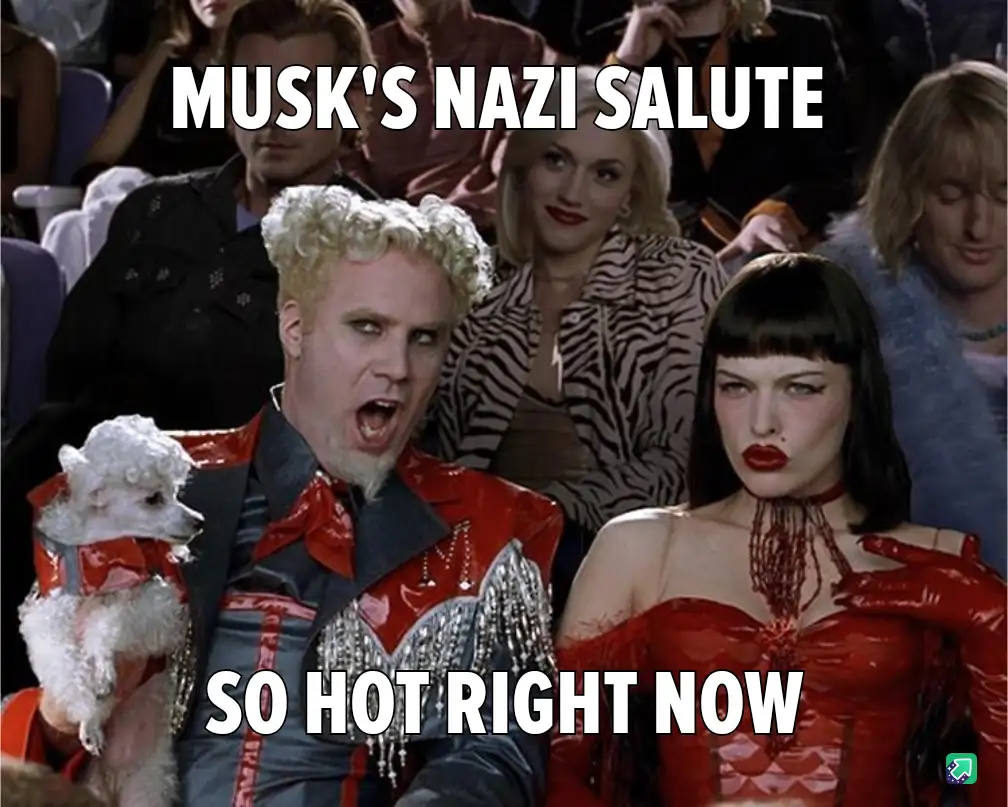A still from the movie 'The Rocky Horror Picture Show' shows a man with curly blonde hair in a red outfit holding a small…