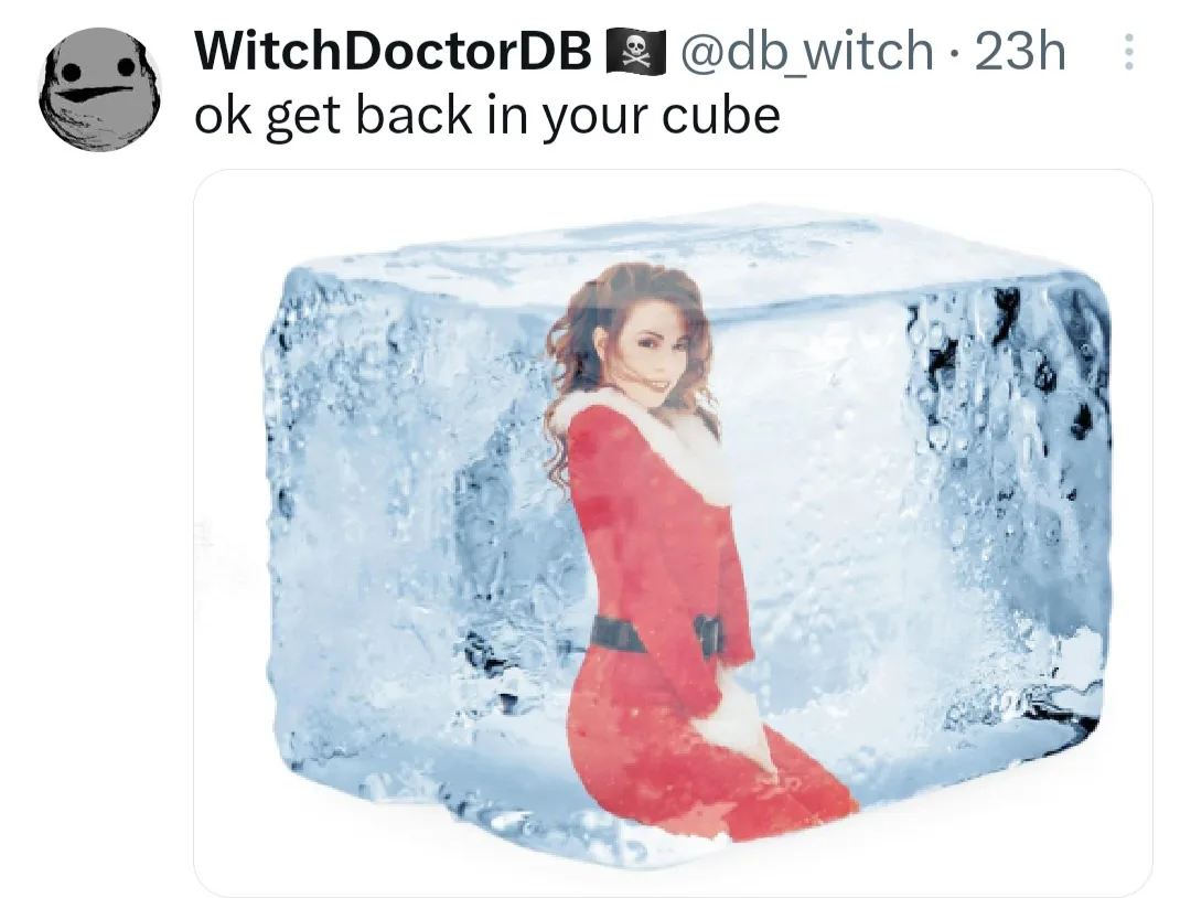 Time to Return It to the Freezer