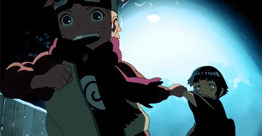 A six-panel anime sequence from Naruto shows a boy pulling a smaller child by the hand, then pulling them away, and finally…