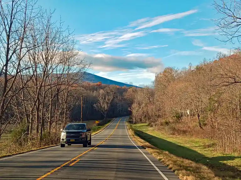 Scenic View of River Road on Virginia Highway 6