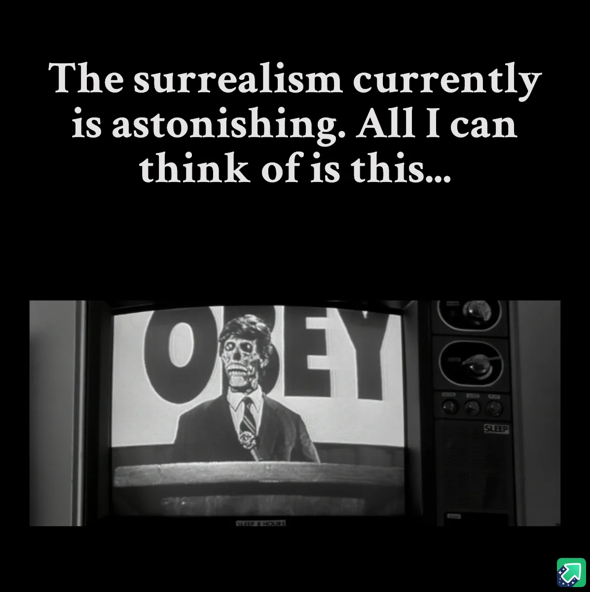 A black-and-white image shows a vintage television set displaying a scene from the 1984 film 'A Clockwork Orange,' featuring…