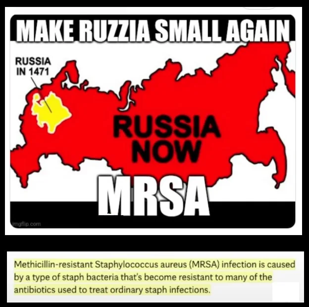 The image displays a red map of Russia with a small yellow area labeled 'RUSSIA IN 1471' in the northwest corner. Overlaid…