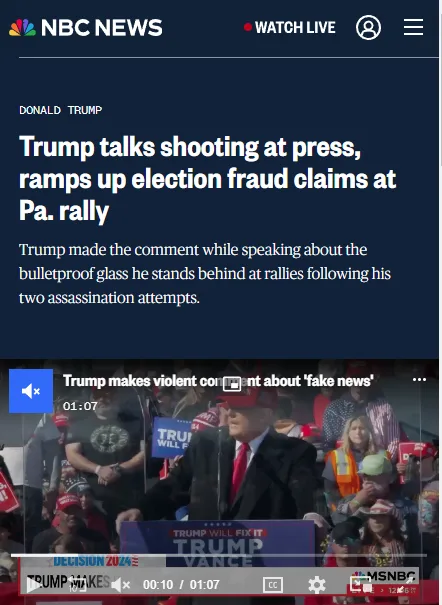 Trump's Controversial Take on Shooting at the Press