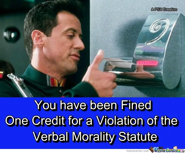 A man in a dark uniform with a colorful collar is shown in profile, giving a thumbs-up gesture toward a futuristic-looking…