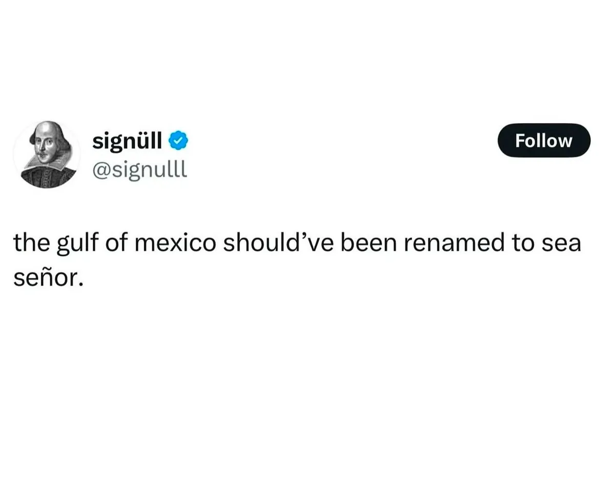 A screenshot of a tweet from the account 'signüll' with a verified blue checkmark, featuring a profile picture of William…