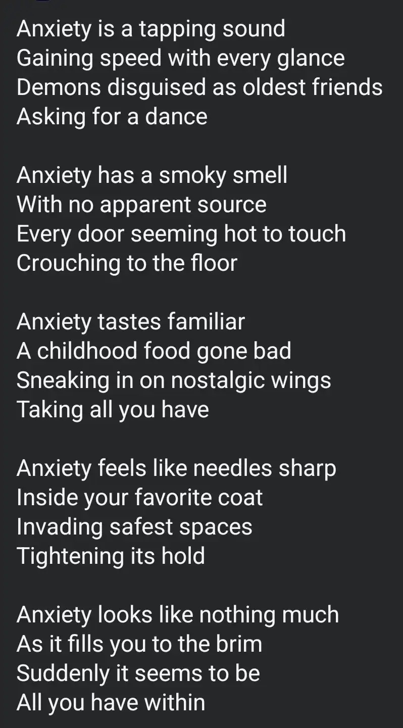The Struggle of Living with Anxiety