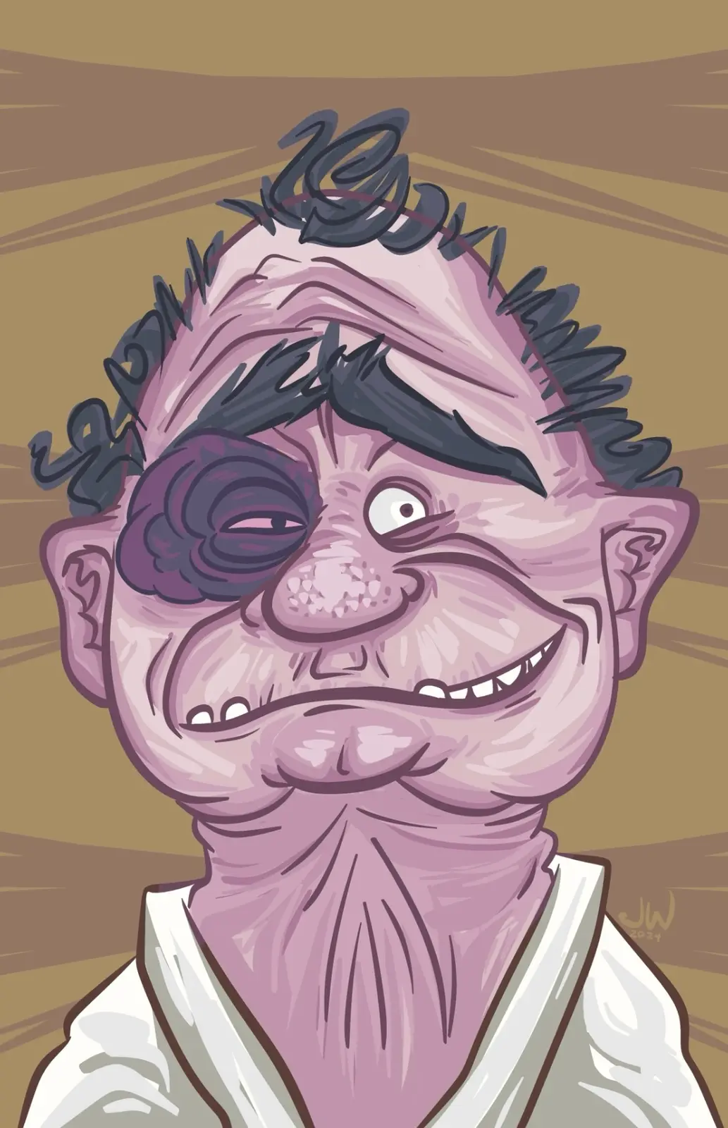 Meet Bruiser: A digital masterpiece created by yours truly.