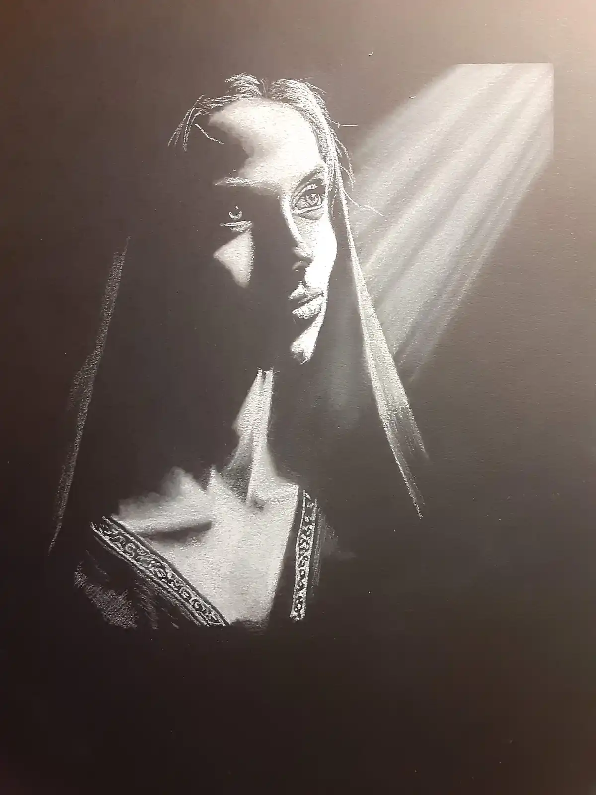 A pastel portrait of a fabulous woman