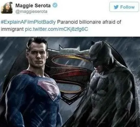 A promotional image for the movie 'Batman v Superman: Dawn of Justice' shows Superman and Batman standing face-to-face in a…
