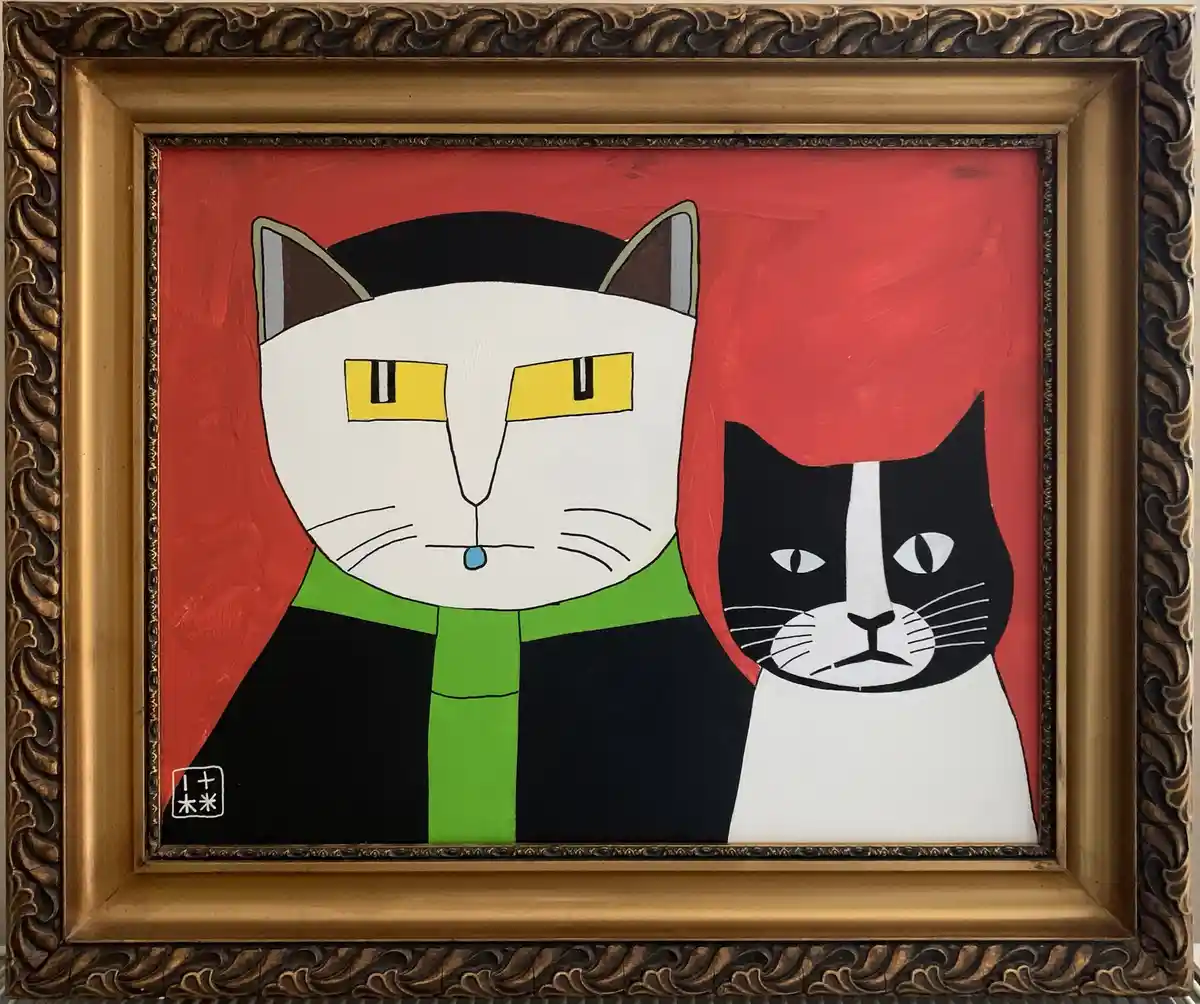 Meet Barry The Baptist and Hatchet Harry: Cat Art Edition