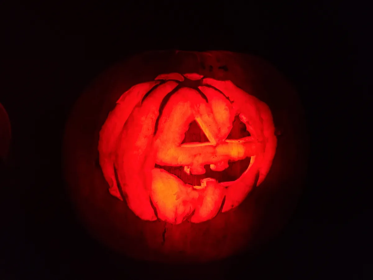 This Year, I Opted for a Simple Jack-o'-Lantern Design