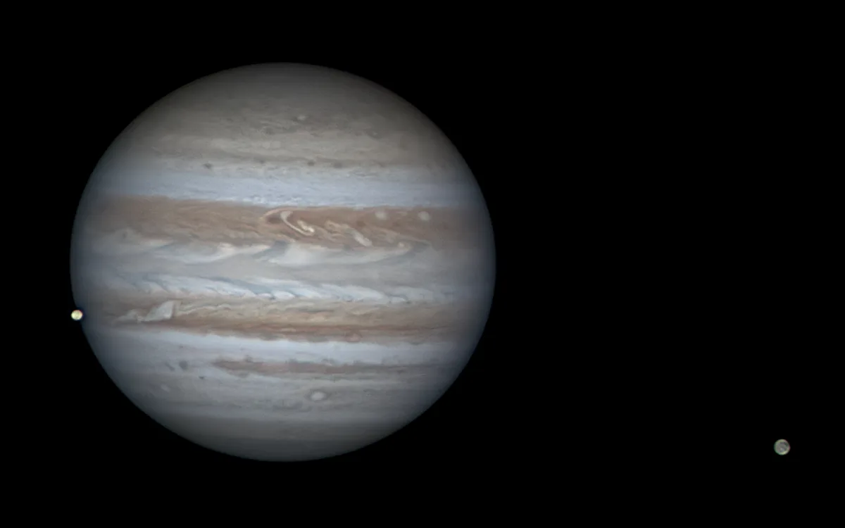 Exploring the wonders of Jupiter along with its moons Io and Ganymede.
