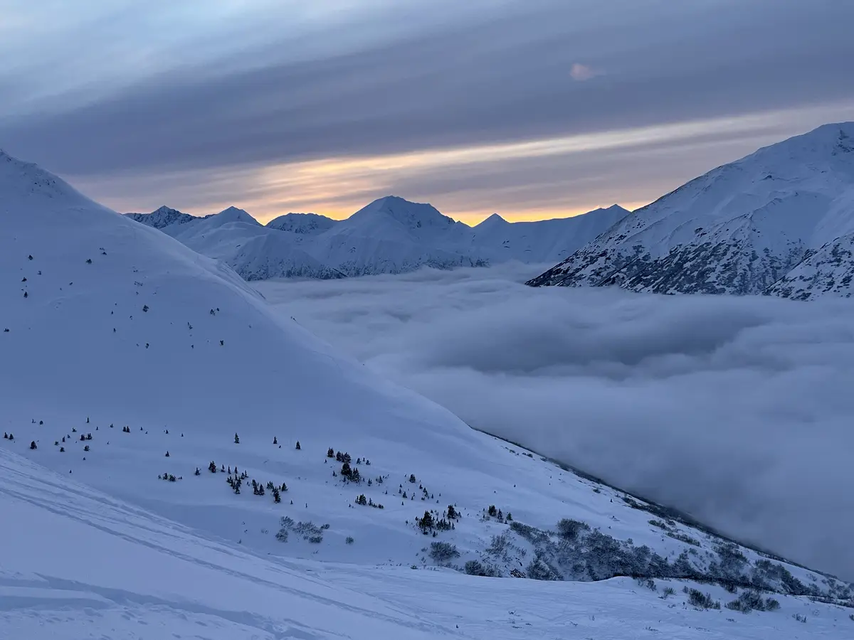 Breathtaking Undercast at Turnagain Pass, Alaska