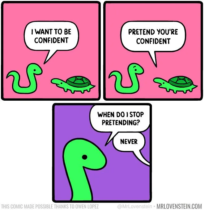 A three-panel comic strip featuring cartoon green snakes and turtles. In the first panel, a snake says 'I WANT TO BE…
