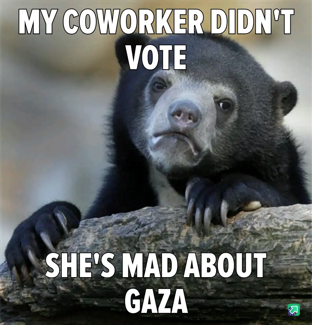My coworker chose not to vote