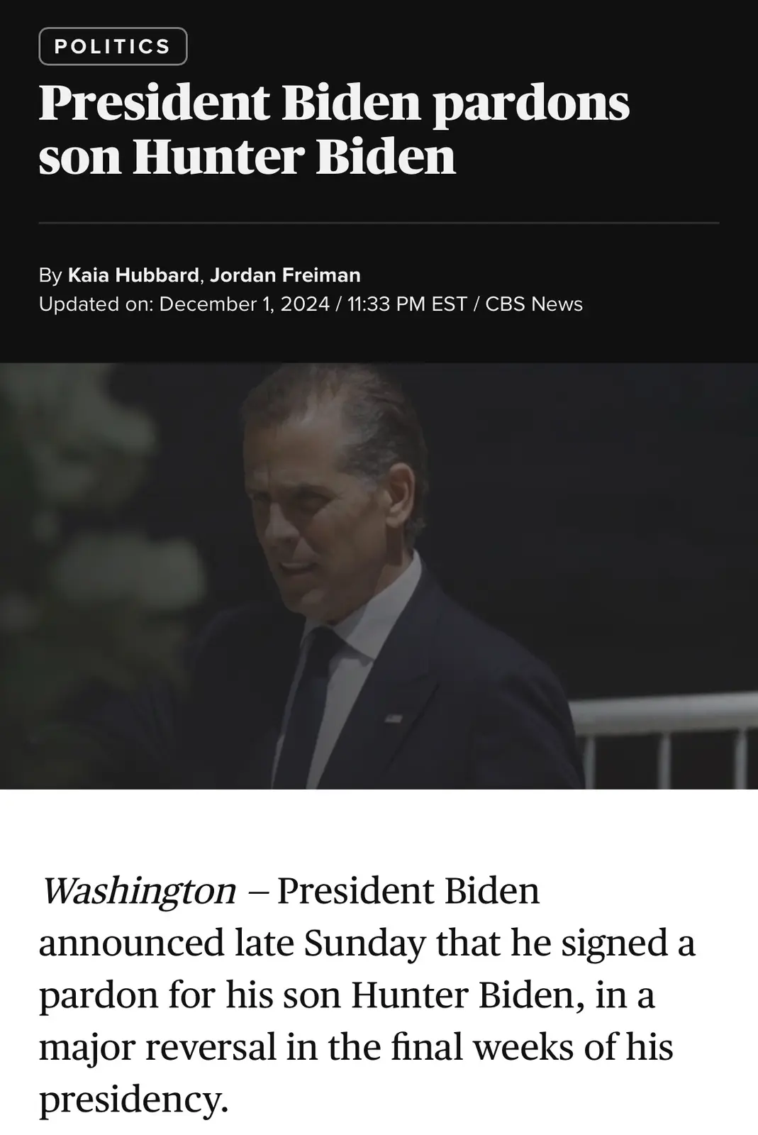 Way to go, Joe! Ignore the haters!