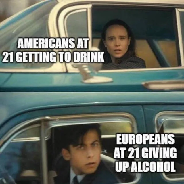 The image is a two-panel meme using scenes from the movie 'The Perks of Being a Wallflower.' The top panel shows a young…