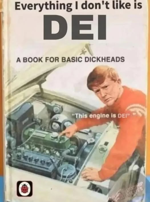 An image of a vintage book cover featuring a man in an orange shirt pointing at a car engine. The book's title reads…