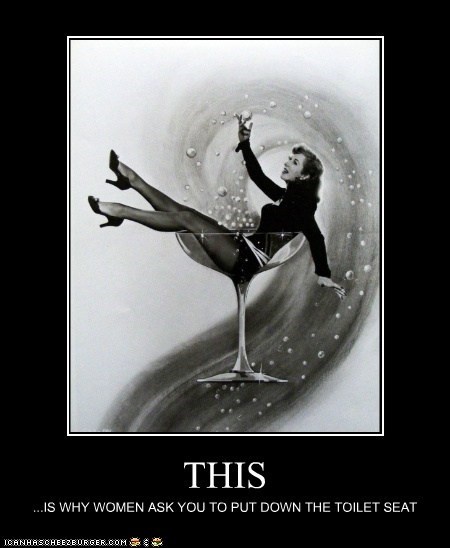 A black-and-white vintage-style image shows a woman in a black dress and heels, appearing to float or dance inside a giant…