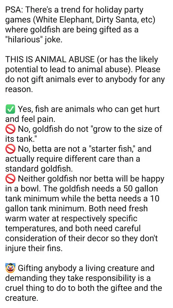 A Friendly Reminder: Never Gift Live Animals!