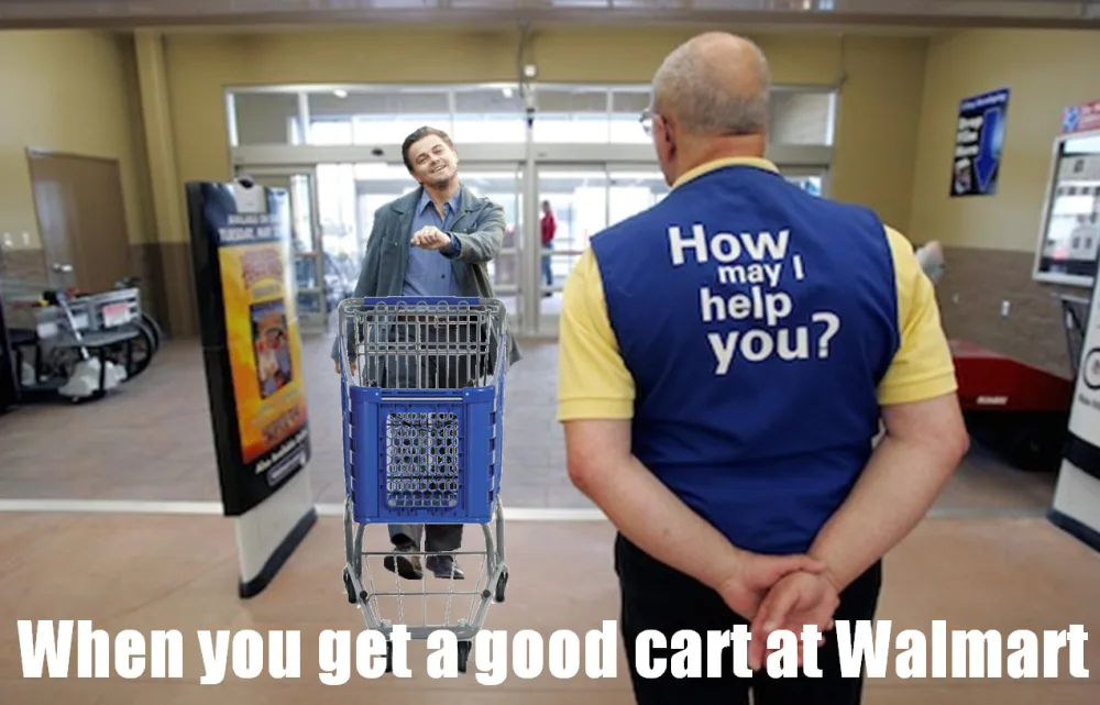 That Moment When You Score the Perfect Cart at Walmart