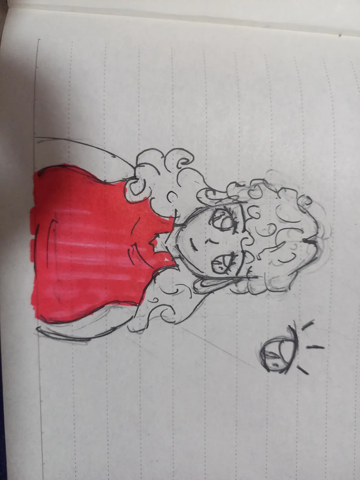 One of the girls in the crew.