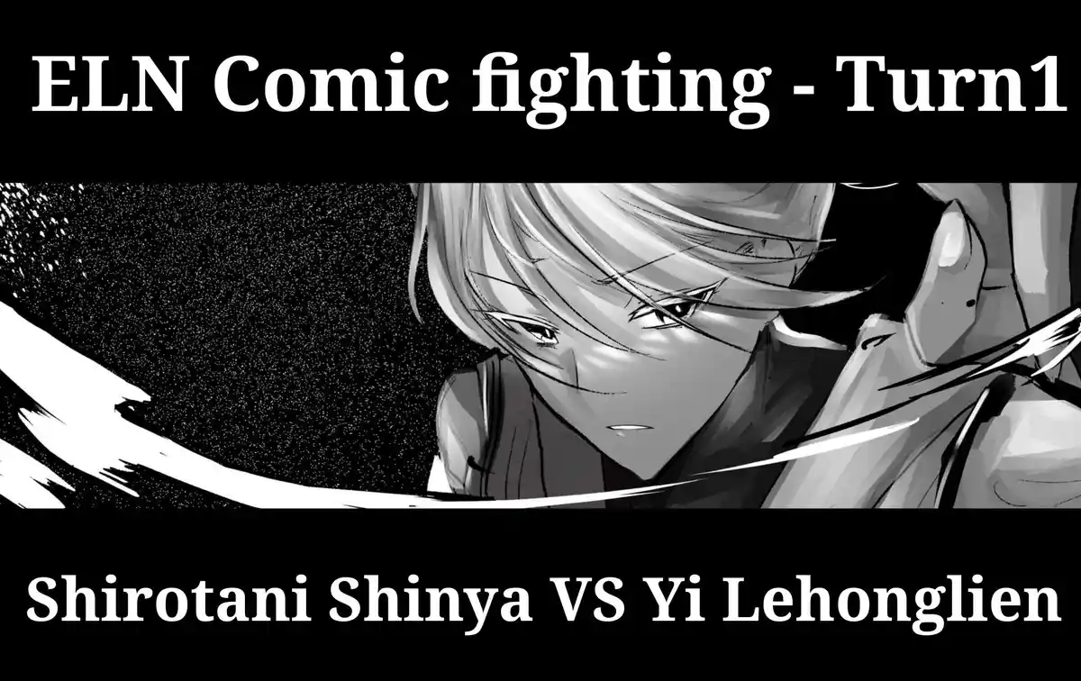A black-and-white anime-style illustration shows a young man with light hair and intense eyes, looking determined as he…