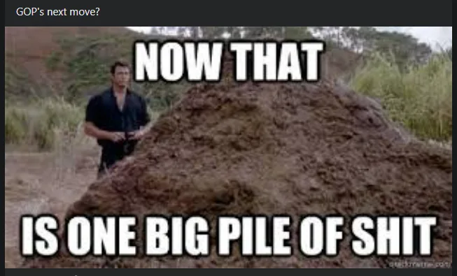 A man in a dark shirt stands in a muddy field beside a large, prominent mound of dirt. The image has bold white text…