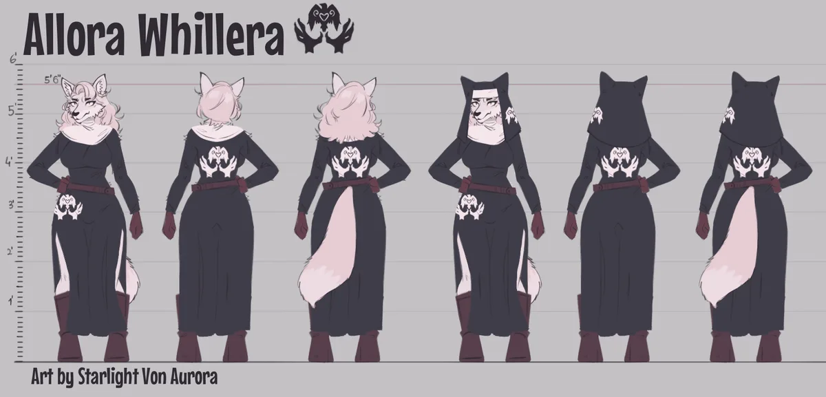 Allora Whillera in Her Stunning Nun Outfit