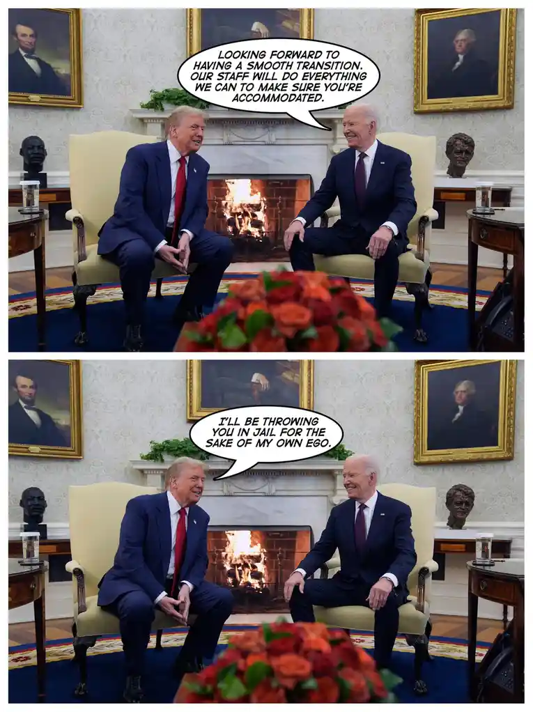 A showdown between Biden and Trump: the ultimate political face-off!