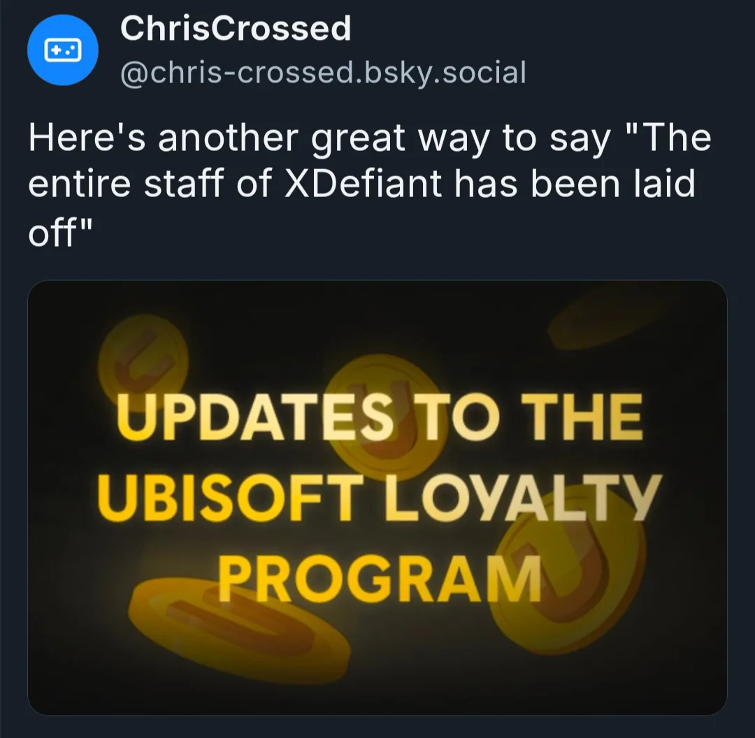 A screenshot of a social media post by ChrisCrossed, which includes an image with large yellow text reading 'UPDATES TO THE…