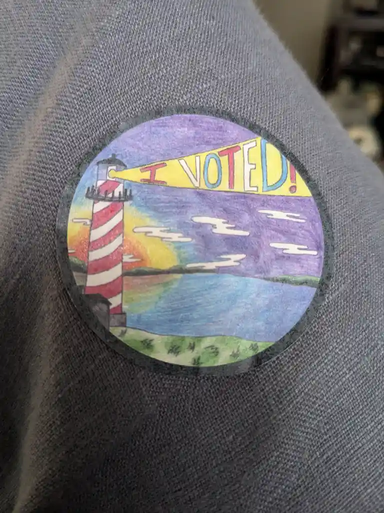 Proudly Displaying My Michigan Voting Sticker
