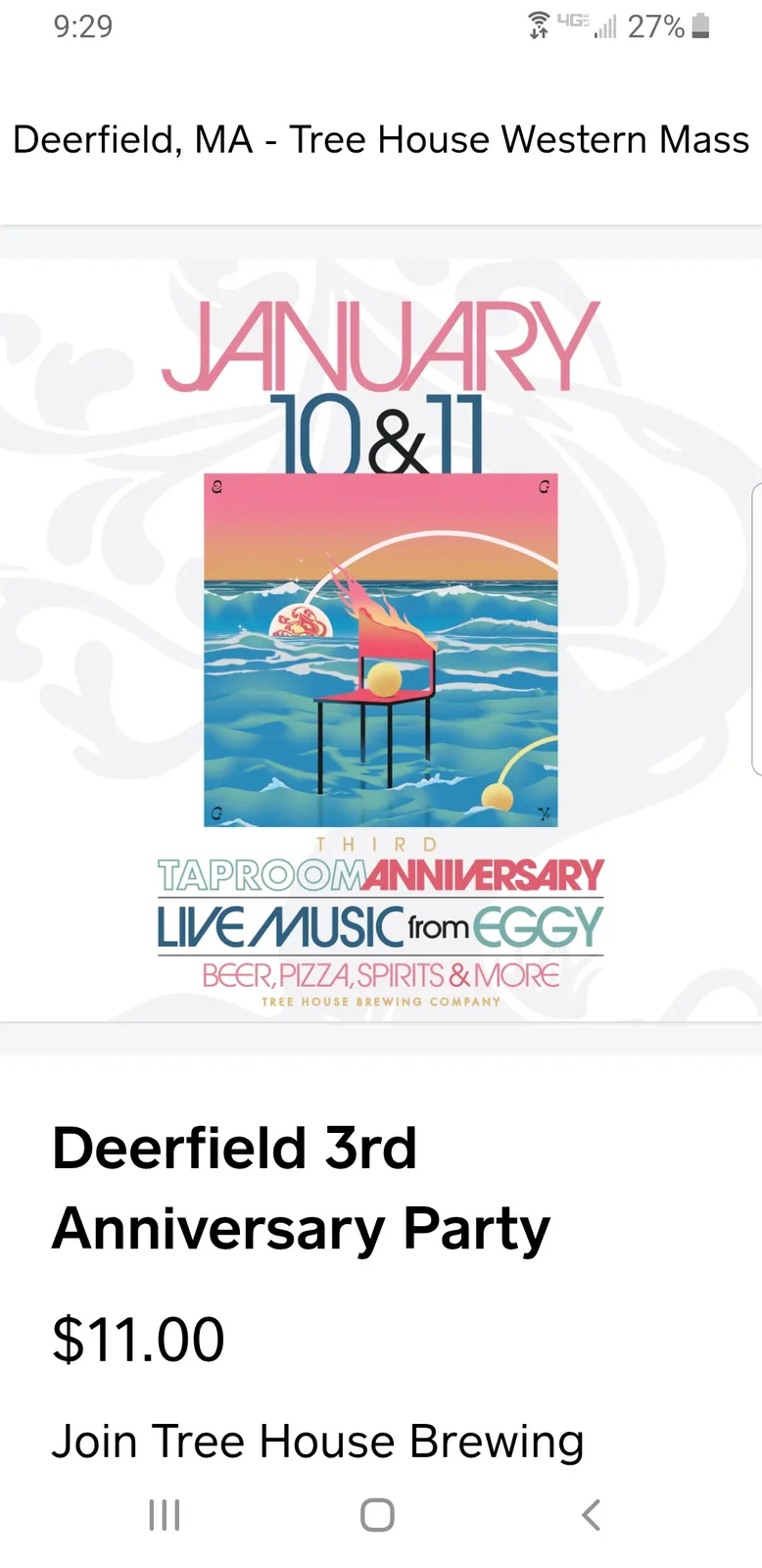 Eggy Event: January 10 & 11, 2025 at Treehouse Deerfield MA